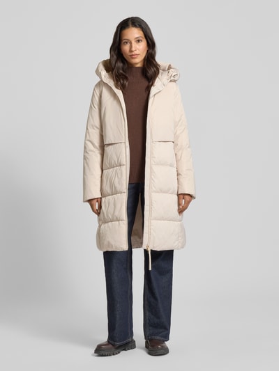 JOOP! Gewatteerde lange jas met tweewegsritssluiting, model 'CARMEN' Offwhite - 1