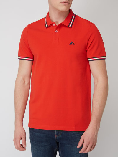 REVIEW Poloshirt met contrastboorden Rood - 4