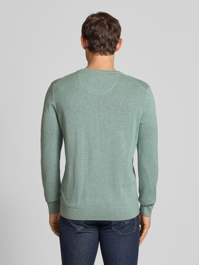 Tom Tailor Regular fit pullover van puur katoen  Mintgroen - 5