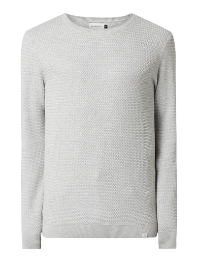 Nowadays Pullover aus Baumwolle Mittelgrau 2