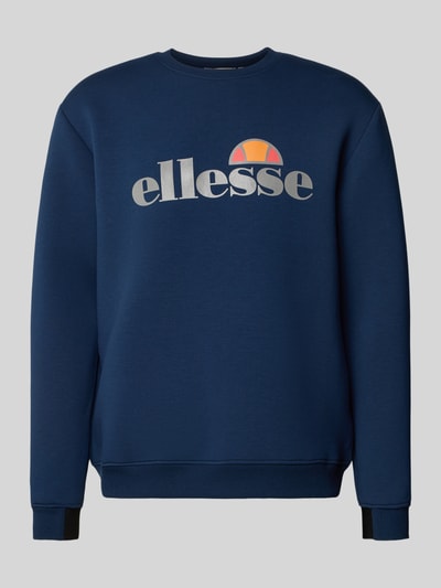 Ellesse Sweatshirt mit Label-Print Modell 'CORVARO' Marine 2