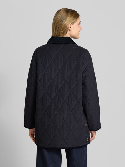 Barbour Cordjacke mit aufgesetzten Taschen Modell 'Cornelia' Marine 5