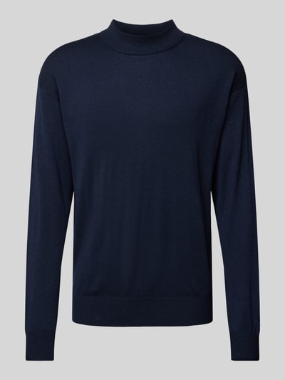 Scotch & Soda Gebreide pullover met opstaande kraag, model 'CORE' Donkerblauw - 2