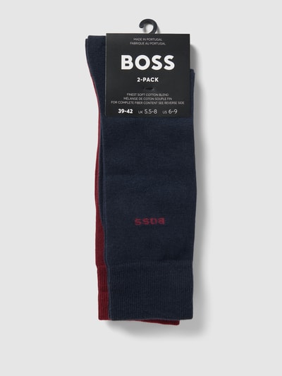 BOSS Socken mit Label-Detail im 2er-Pack Dunkelrot 3
