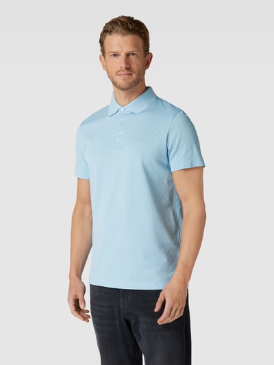 JOOP! Collection Poloshirt mit Strukturmuster Modell 'Pacay' Hellblau 4