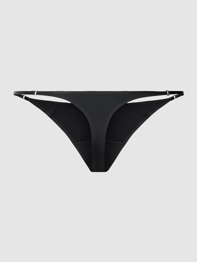 Calvin Klein Underwear Stringi z elastycznym pasem Czarny 3