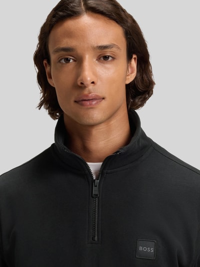 BOSS Orange Regular fit sweatshirt van puur katoen Zwart - 3