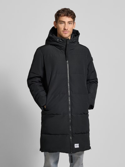 khujo Steppjacke mit Kapuze und Zweiwege-Reißverschluss Modell 'LEAR' Black 4