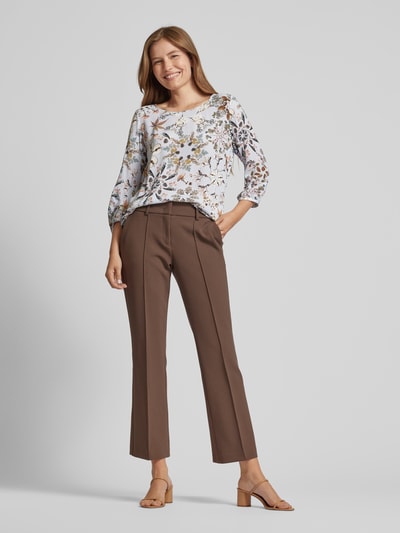 Marc Cain Slim fit blouse met 3/4-mouwen Lichtblauw - 1