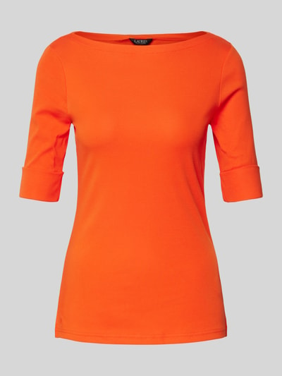 Lauren Ralph Lauren T-Shirt mit U-Boot-Ausschnitt Modell 'JUDY' Orange 2