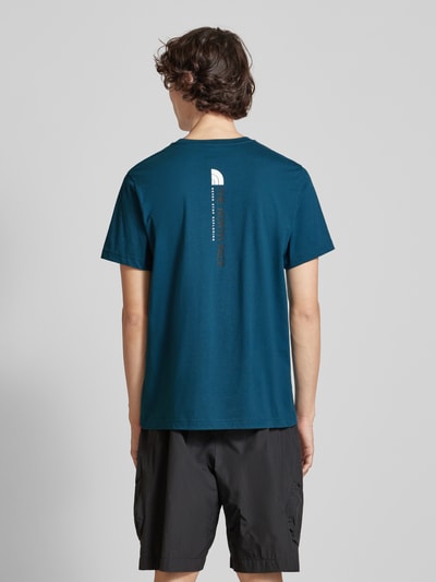 The North Face T-Shirt mit Label-Print Petrol 5