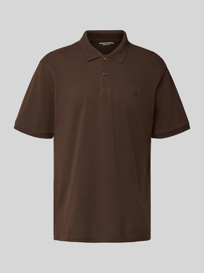 Jack & Jones Poloshirt met korte knoopsluiting Donkerbruin - 2