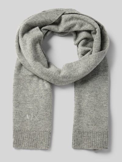 ARMANI EXCHANGE Wollen sjaal met kasjmier Lichtgrijs - 1