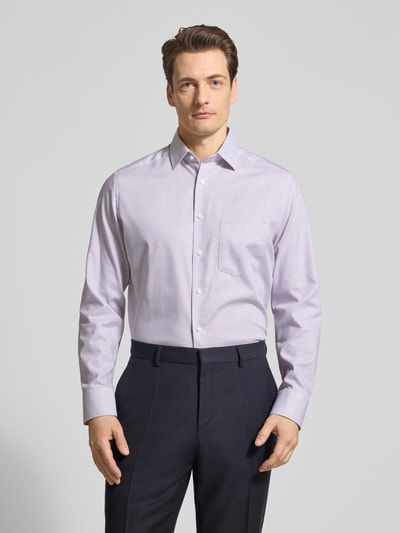 OLYMP Regular Fit Business-Hemd mit Kentkragen Rose 4
