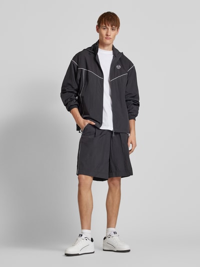 SERGIO TACCHINI Trainingsjack met opstaande kraag, model 'ISPICA' Zwart - 1