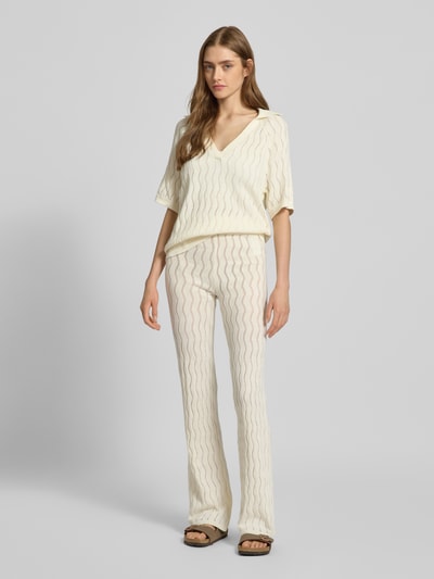 LeGer by Lena Gercke Stoffen broek met elastische band Offwhite - 1