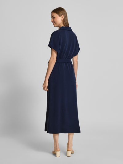 Rich & Royal Midi-jurk met strikceintuur Marineblauw - 5