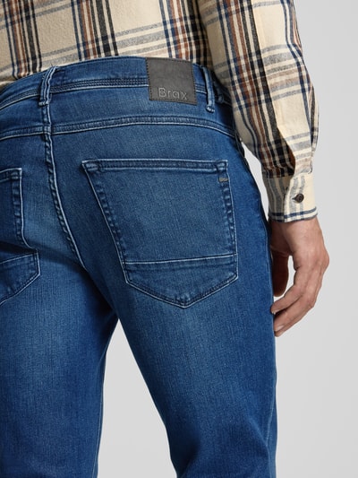 Brax Skinny fit jeans met lyocell, model 'Chris' Blauw - 3