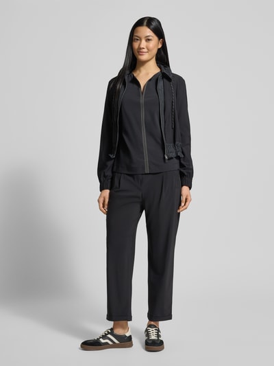 Marc Cain Stoffen broek met elastische band BLACK - 1