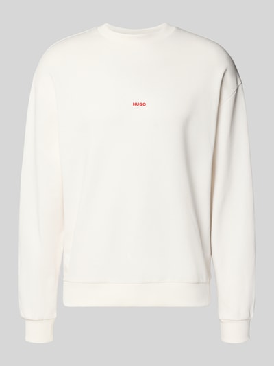 Produktfoto, Regular Fit Sweatshirt aus reiner Baumwolle Modell 'DUBRAXO' von HUGO in Unifarben mit Rundhals, feine Sweat-Textur, dezentes Label Stitching.