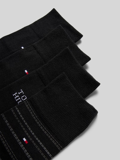 Tommy Hilfiger Socken mit Label-Details im 4er-Pack Black 2