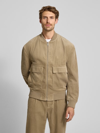 Jake*s Studio Men bluzon o kroju regular fit z czystej bawełny model 'MADS' Beżowy 4