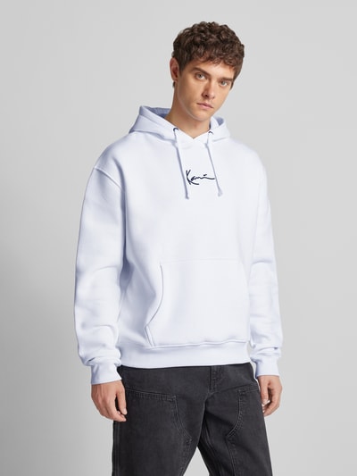 KARL KANI Hoodie mit Label-Stitching Weiss 4