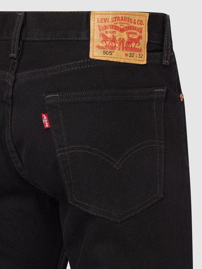 Levi's® Regular Fit Jeans aus Baumwolle Modell '505' Black 3