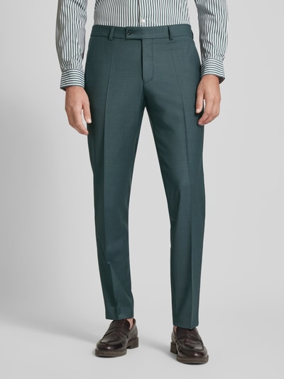 CG - Club of Gents Tapered Fit Anzughose mit Bügelfalten Modell 'Cole' Smaragd 4