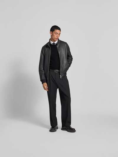 Dsquared2 Pullover mit gerippten Abschlüssen Black 1