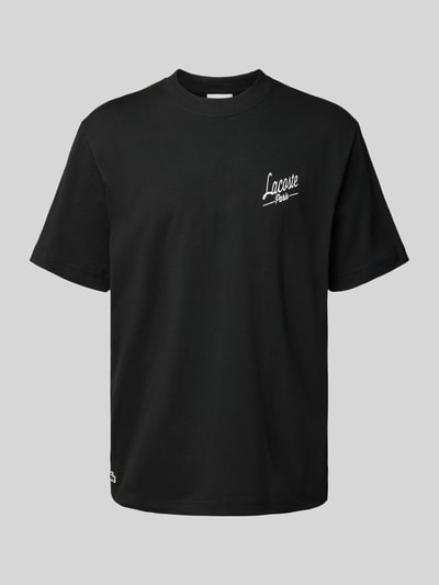 Lacoste Regular Fit T-Shirt aus reiner Baumwolle Black 2