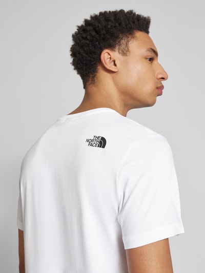 The North Face T-shirt z nadrukiem z logo model ‘FINE’ Czarny 3