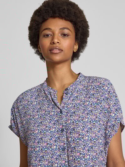 Marc O'Polo Denim Overhemdblouse met knoopsluiting Rookblauw - 3