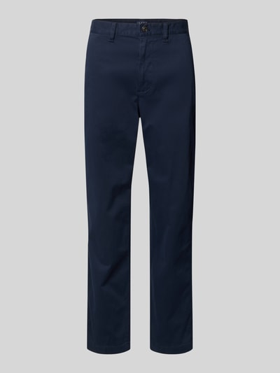 Produktfoto, Tapered Chino aus Baumwoll-Mix Modell 'SONNY' von Tommy Jeans, Optik: Unifarben, Regular-Fit, Twill-Struktur, dunkelblau