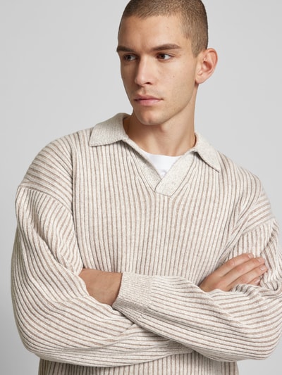 Filippa K Pullover mit gerippten Abschlüssen Offwhite 3