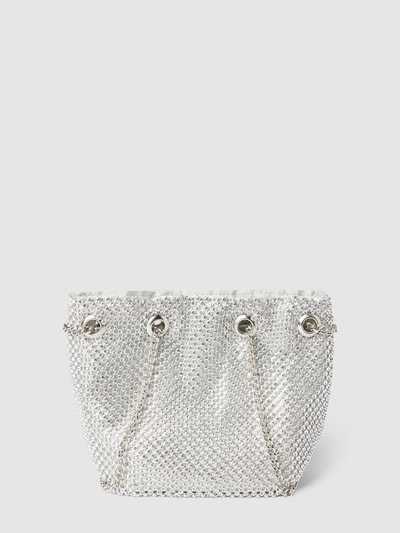 Jake*s Cocktail Bucket-Bag mit Allover-Strasssteinbesatz Silber 2