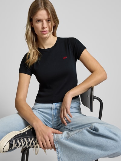 Levi's® T-Shirt mit Label-Patch Black 3