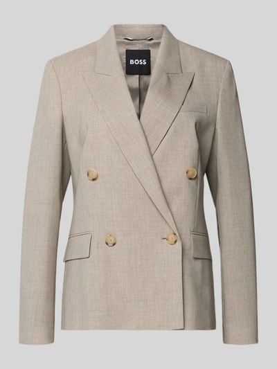 BOSS Regular fit blazer van pure scheerwol, model 'JALETO9' Beige - 2