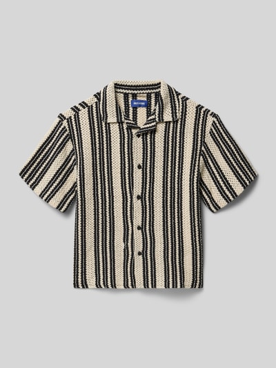 ONLY & SONS Regular Fit Freizeithemd aus Baumwoll-Mix mit Viskose-Anteil Modell 'DANI CROCHET' Ecru 1