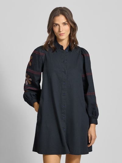 Jake*s Casual Hemdblusenkleid mit Knopfleiste Dunkelblau 4