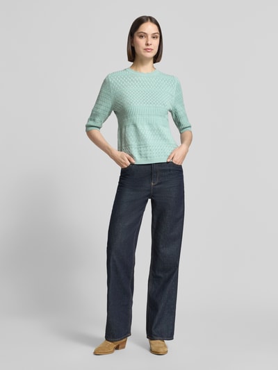 VILA Strickpullover mit 1/2-Arm Modell 'MILOS' Lind 1