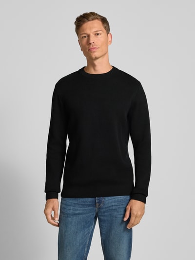 Jack & Jones Premium Strickpullover mit Rundhalsausschnitt Modell 'MILANO' Black 4