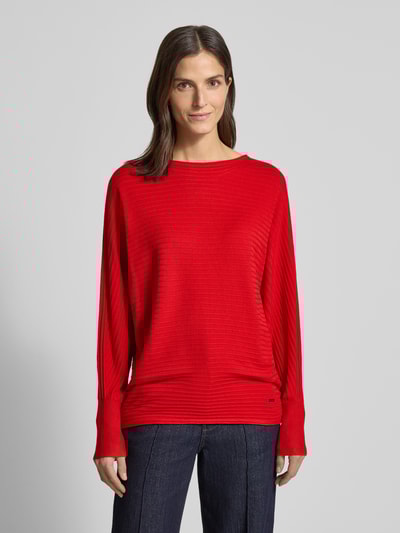 s.Oliver RED LABEL Relaxed Fit Pullover aus Viskose-Mix Rot 4