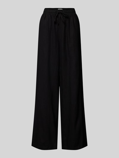 ICHI Wide leg linnen broek met bandplooien, model 'Lino'  - 2