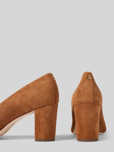 Lauren Ralph Lauren High Heels mit Label-Detail Cognac 2