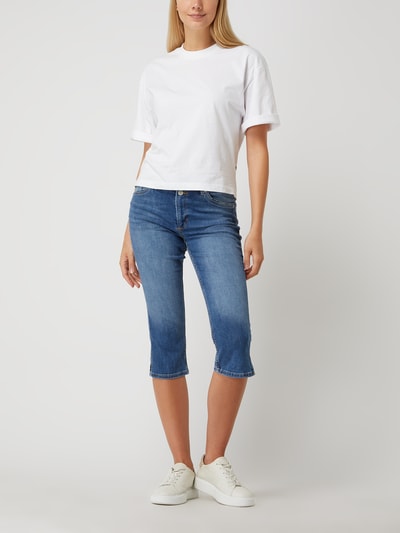 s.Oliver RED LABEL Slim fit capri-jeans met stretch, model 'Betsy'  Blauw - 1