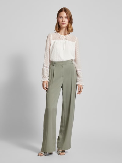 Vero Moda Blouse met vetersluitingen, model 'LEAH' Wit - 1