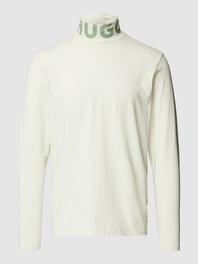 HUGO Longsleeve mit Stehkragen Modell 'Dardini' Offwhite 2