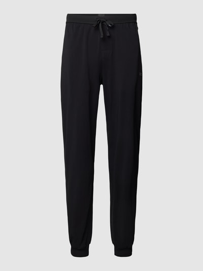 BOSS Sweatpants met labelstitching, model 'Mix&Match' Zwart - 2