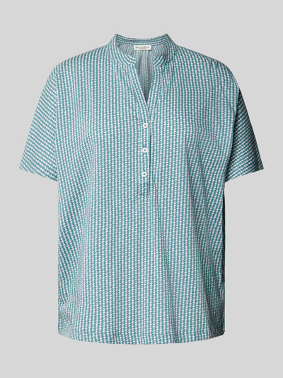 Marc O'Polo Blouseshirt met tuniekkraag Mintgroen - 2